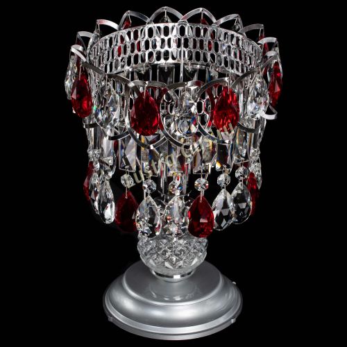 Настольная лампа Астра №1 красная в Химках Гусь Хрустальный