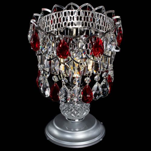 Настольная лампа Астра №1 красная в Химках Гусь Хрустальный