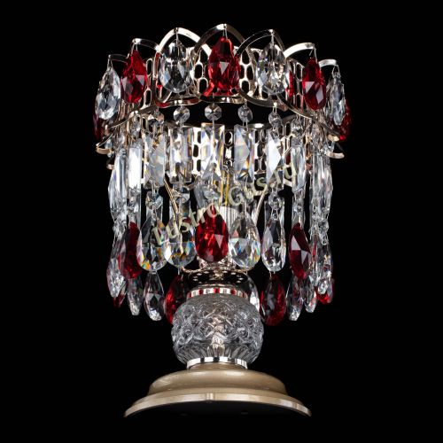 Настольная лампа Астра №1 красная в Химках Гусь Хрустальный