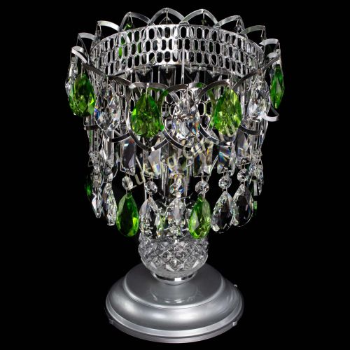 Настольная лампа Астра №1 зеленая в Химках Гусь Хрустальный