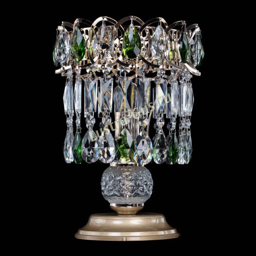 Настольная лампа Астра №1 зеленая в Химках Гусь Хрустальный