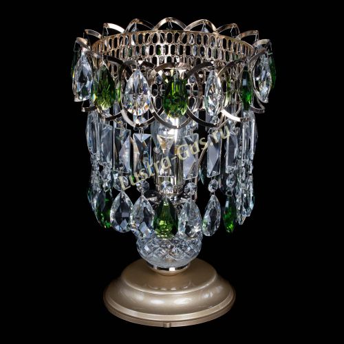 Настольная лампа Астра №1 зеленая в Химках Гусь Хрустальный