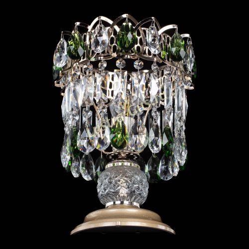 Настольная лампа Астра №1 зеленая в Химках Гусь Хрустальный