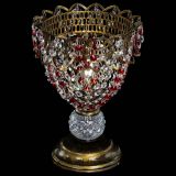 Настольная лампа Астра ажур №1 под бронзу Красная в Химках Настольная лампа Астра ажур №1 под бронзу Красная в Химках