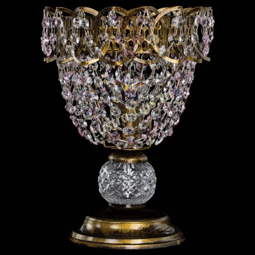 Настольная лампа Астра ажур №1 под бронзу Розовая в Химках Настольная лампа Астра ажур №1 под бронзу Розовая в Химках