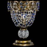 Настольная лампа Астра ажур №1 под бронзу Синяя в Химках Настольная лампа Астра ажур №1 под бронзу Синяя в Химках