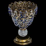 Настольная лампа Астра ажур №1 под бронзу Синяя в Химках Настольная лампа Астра ажур №1 под бронзу Синяя в Химках