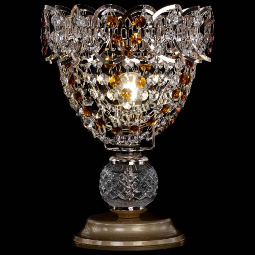 Настольная лампа Астра ажур №1 в Химках Гусь Хрустальный