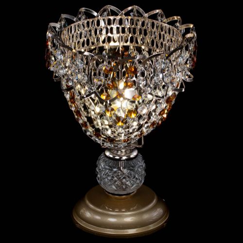 Настольная лампа Астра ажур №1 в Химках Гусь Хрустальный