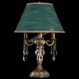 Бронзовая настольная лампа Аврора №3 Баден с абажуром в Химках