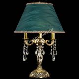 Бронзовая настольная лампа Аврора №3 Баден с абажуром в Химках