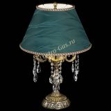 Бронзовая настольная лампа Аврора №3 Журавлик с абажуром в Химках