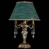 Бронзовая настольная лампа Аврора №3 Журавлик с абажуром в Химках