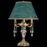 Бронзовая настольная лампа Аврора №3 Журавлик с абажуром в Химках