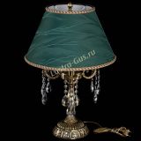 Бронзовая настольная лампа Аврора №3 Журавлик с абажуром в Химках