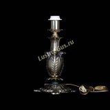 Бронзовая настольная лампа Делия №1 с абажуром в Химках