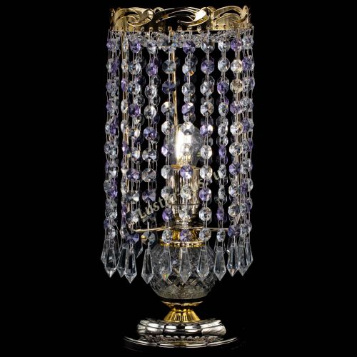 Настольная лампа Диана Карандаш фиолетовая в Химках Гусь Хрустальный