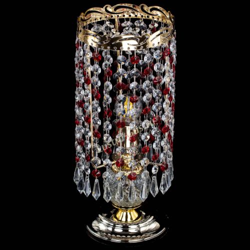 Настольная лампа Диана Карандаш красная в Химках Гусь Хрустальный