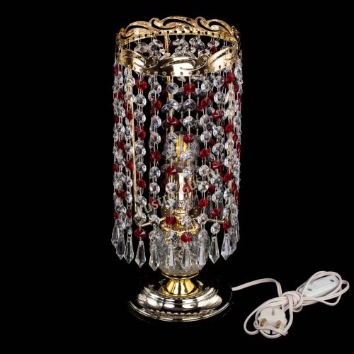 Настольная лампа Диана Карандаш красная в Химках Гусь Хрустальный