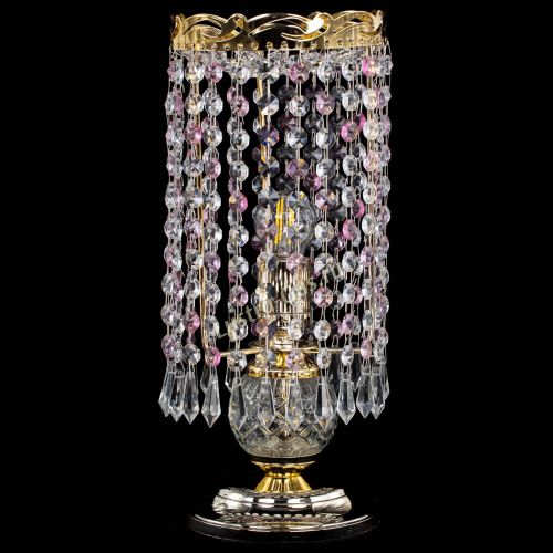 Настольная лампа Диана Карандаш розовая в Химках Гусь Хрустальный