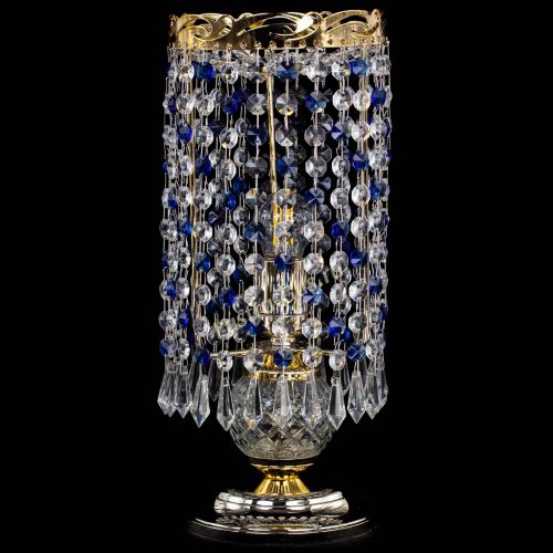 Настольная лампа Диана Карандаш синяя в Химках Гусь Хрустальный