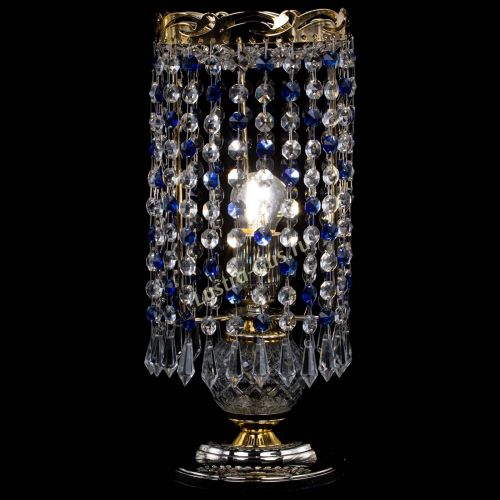 Настольная лампа Диана Карандаш синяя в Химках Гусь Хрустальный