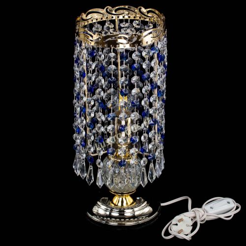 Настольная лампа Диана Карандаш синяя в Химках Гусь Хрустальный