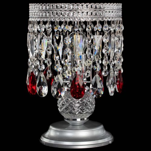 Настольная лампа Флоренция №1 красная в Химках Гусь Хрустальный