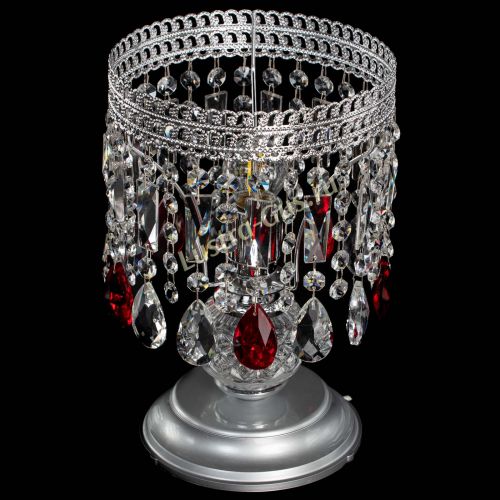 Настольная лампа Флоренция №1 красная в Химках Гусь Хрустальный