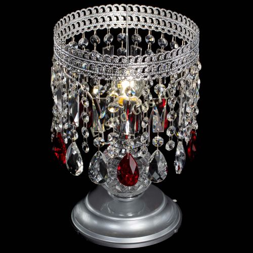 Настольная лампа Флоренция №1 красная в Химках Гусь Хрустальный