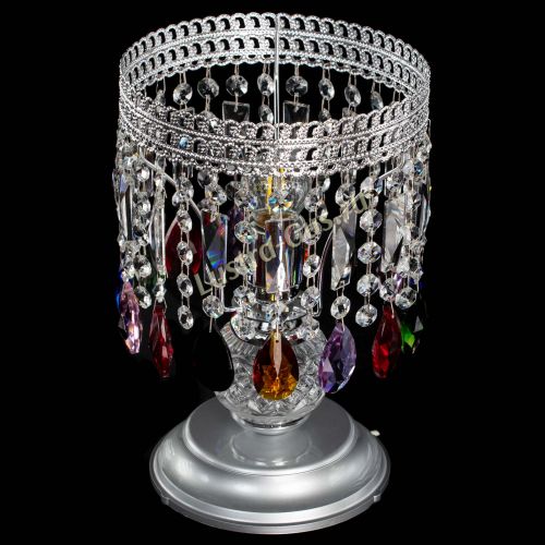 Настольная лампа Флоренция №1 разноцветная в Химках Гусь Хрустальный