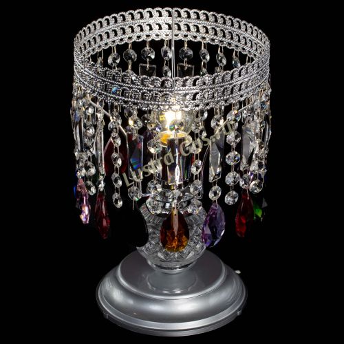 Настольная лампа Флоренция №1 разноцветная в Химках Гусь Хрустальный