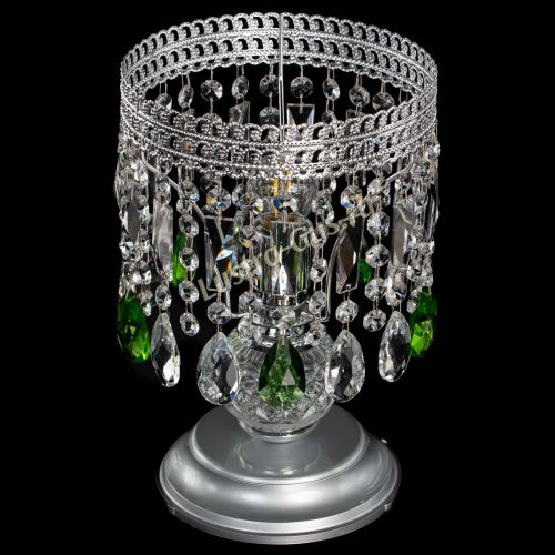 Настольная лампа Флоренция №1 зеленая в Химках Гусь Хрустальный