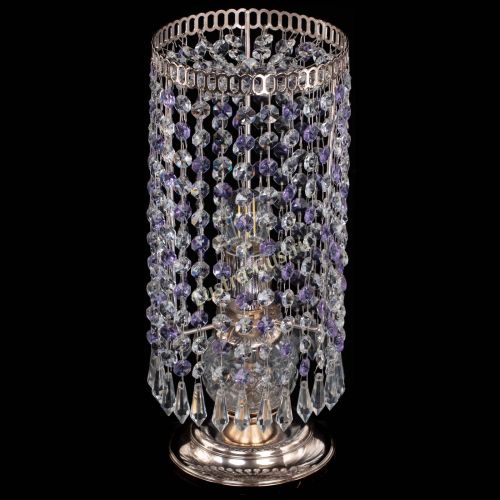 Настольная лампа Кольцо с карандашами фиолетовая в Химках Гусь Хрустальный