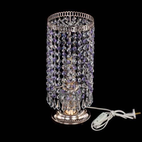 Настольная лампа Кольцо с карандашами фиолетовая в Химках Гусь Хрустальный