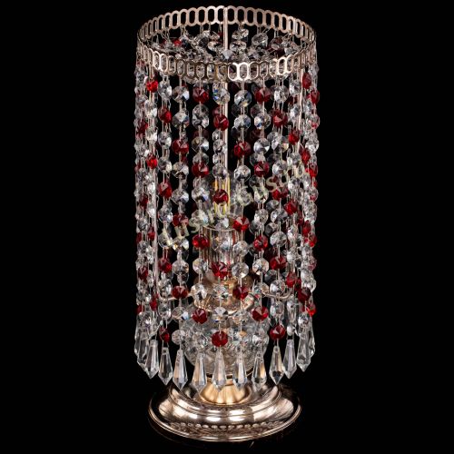 Настольная лампа Кольцо с карандашами красная в Химках Гусь Хрустальный