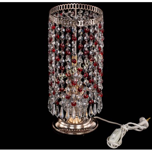 Настольная лампа Кольцо с карандашами красная в Химках Гусь Хрустальный