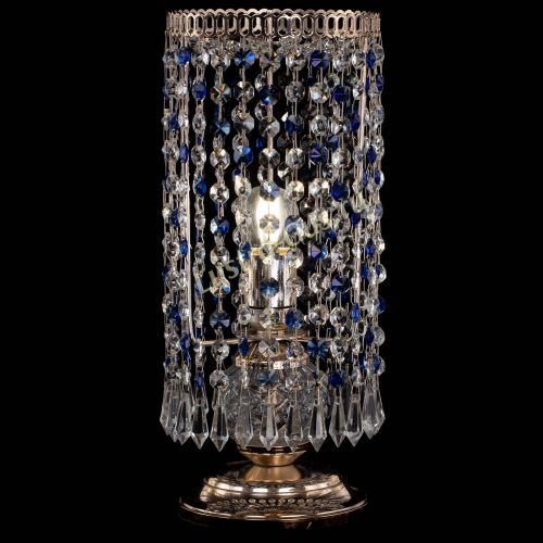 Настольная лампа Кольцо с карандашами синяя в Химках Гусь Хрустальный