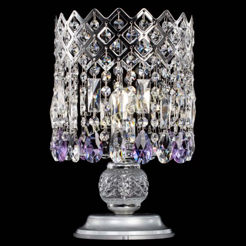 Настольная лампа Корона №1 фиолетовая в Химках Гусь Хрустальный