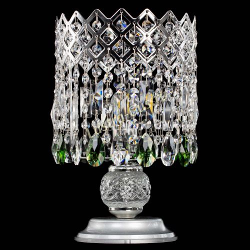 Настольная лампа Корона №1 зеленая в Химках Гусь Хрустальный