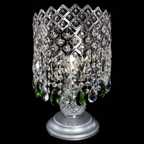 Настольная лампа Корона №1 зеленая в Химках Гусь Хрустальный