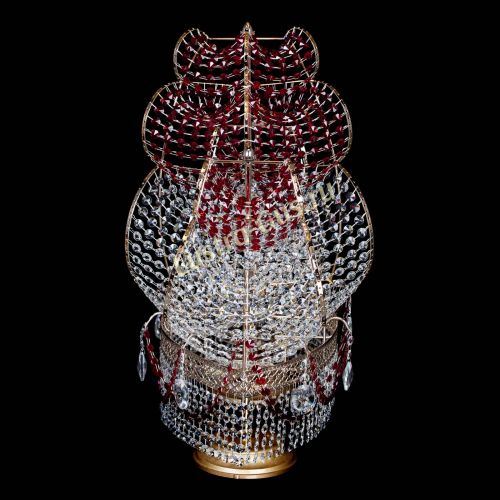 Настольная лампа Корвет № 2 Венеция красный в Химках Гусь Хрустальный