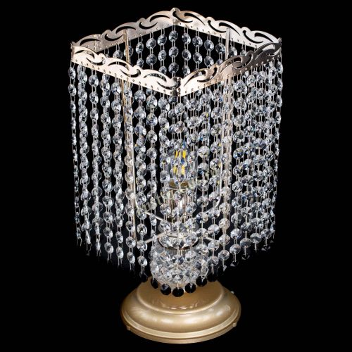 Настольная лампа Квадрат оптикон №1 черная в Химках Гусь Хрустальный