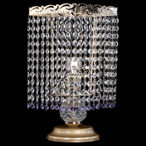 Настольная лампа Квадрат оптикон №1 фиолетовая в Химках Гусь Хрустальный