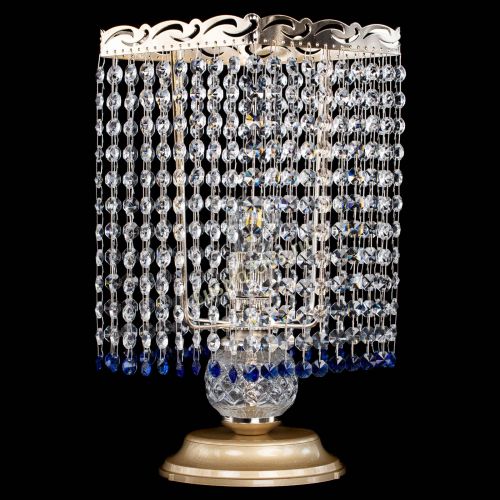 Настольная лампа Квадрат оптикон №1 синяя в Химках Гусь Хрустальный