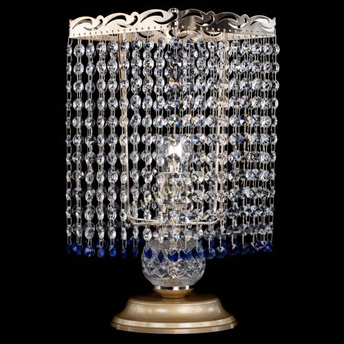 Настольная лампа Квадрат оптикон №1 синяя в Химках Гусь Хрустальный