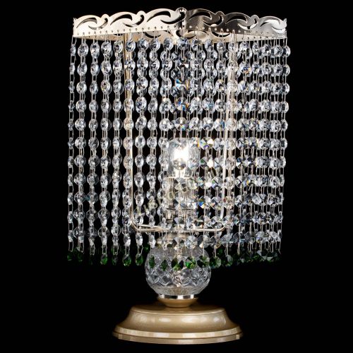 Настольная лампа Квадрат оптикон №1 зеленая в Химках Гусь Хрустальный