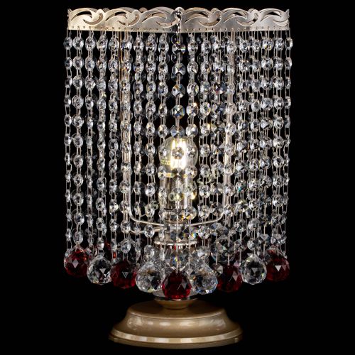 Настольная лампа Квадрат шар красная в Химках Гусь Хрустальный