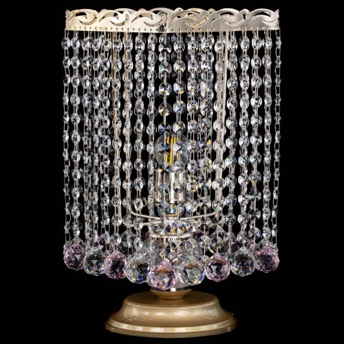 Настольная лампа Квадрат шар розовая в Химках Гусь Хрустальный