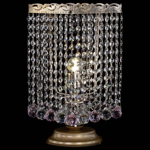 Настольная лампа Квадрат шар розовая в Химках Гусь Хрустальный